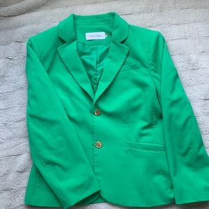 Green Calvin Klein woman’s blazer size 6